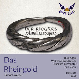 Wagner: Das Rheingold - Adam, Windgassen, Burmeister, Talvela, Silja, Böhme, Dernesch, Hesse; Böhme; Böhm. Bayreuth, 1966