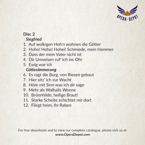 Wagner: Der Ring des Nibelungen (excerpts) - Nilsson, Windgassen, Adam, Rysanek, King, Greindl, Mödl, Talvela; Böhm. Bayreuth, 1966