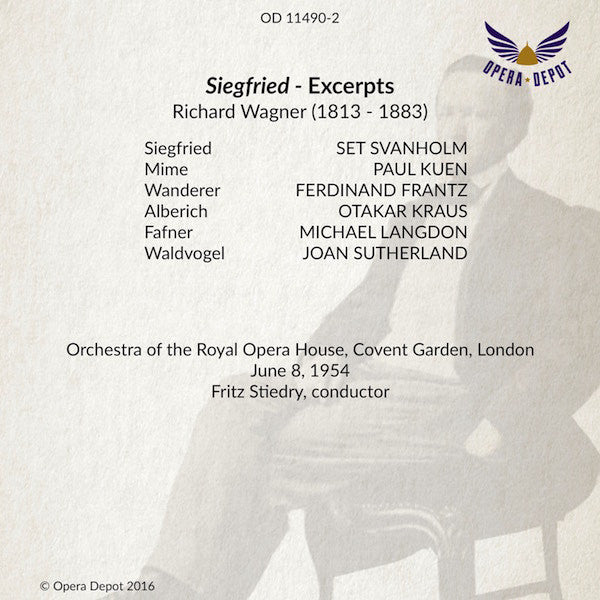 Wagner: Siegfried (excerpts) - Svanholm, Frantz, Kuen, Langdon, Sutherland; Striedry. London, 1954