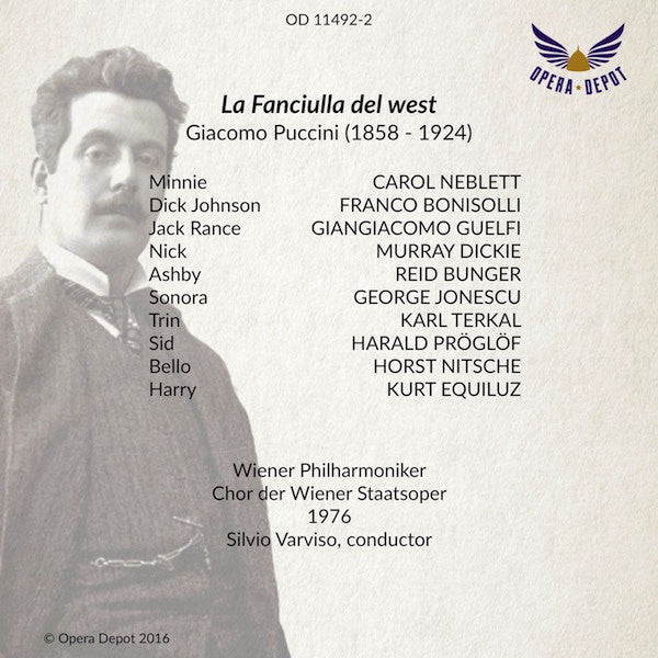 Puccini: La Fanciulla del west - Neblett, Bonisolli, Guelfi; Varviso. Wien, 1976
