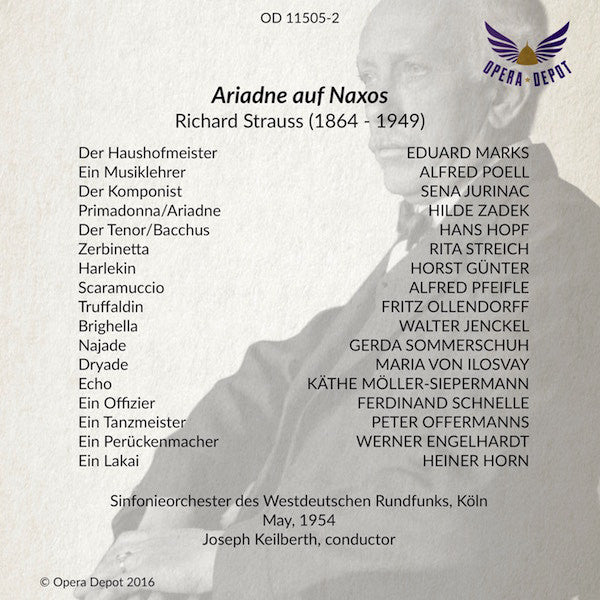 Strauss: Ariadne auf Naxos - Zadek, Hopf, Jurinac, Streich; Keilberth. Köln, 1954