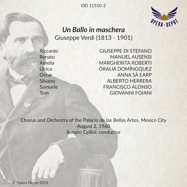 Verdi: Un Ballo in maschera - Di Stefano, Roberti, Ausensi, Domínguez; Cellini. Mexico, City, 1960