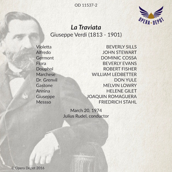 Verdi: La Traviata - Sills, Stewart, Cossa; Rudel. 1974