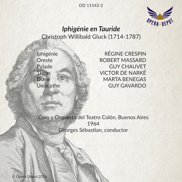Gluck: Iphigénie en Tauride - Crespin, Chauvet, Massard, de Narké; Sébastian. Buenos Aires, 1964