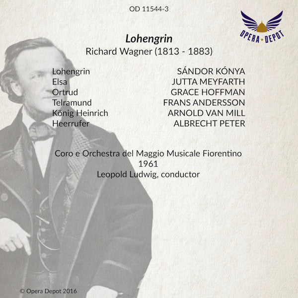 Wagner: Lohengrin - Konya, Meyfarth, Hoffman, Andersson; Ludwig. Firenze, 1961