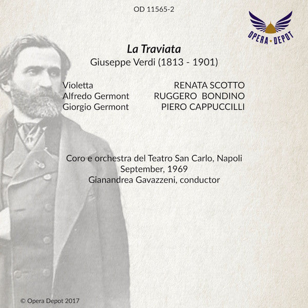 Verdi: La Traviata - Scotto, Bondini, Cappuccilli; Gavazzeni. Napoli, 1966