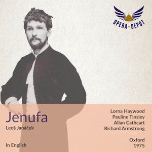Janacek: Jenufa (In English) - Haywood, Tinsley, Cathcart, Dempsey; Armstrong. Oxford, 1975