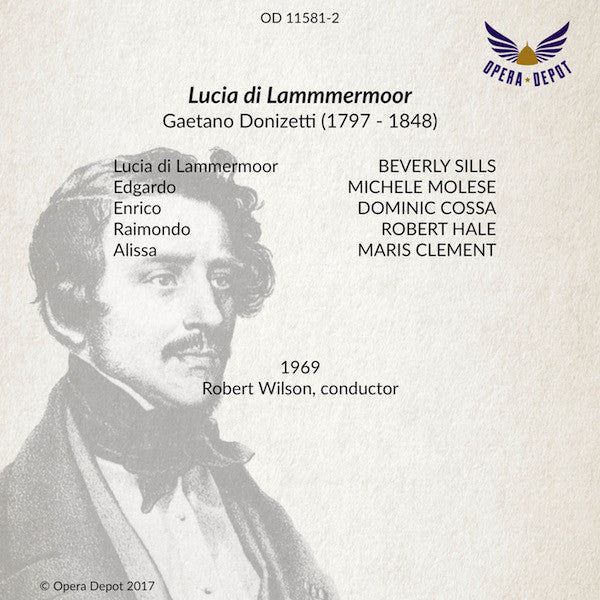 Donizetti: Lucia di Lammermoor - Sills, Molese, Cossa, Hale; Wilson. 1969