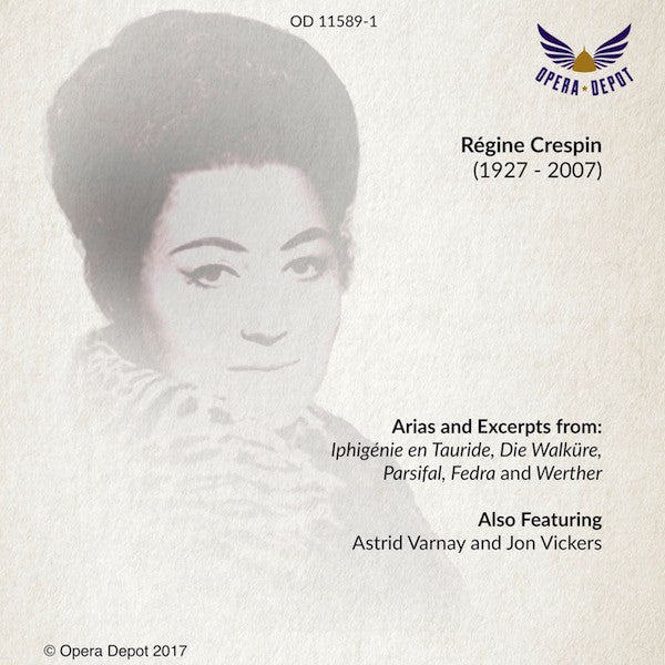Compilation: Régine Crespin - Excerpts from Iphigénie en Tauride, Die Walküre, Parsifal, Fedra and Werther