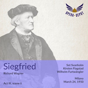 Wagner: Siegfried (Act III) - Svanholm, Flagstad; Furtwängler. Milano, 3-24-1950