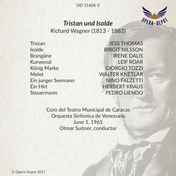 Wagner: Tristan und Isolde - Nilsson, Thomas, Dalis, Tozzi, Roar; Suitner. Caracas, 1965
