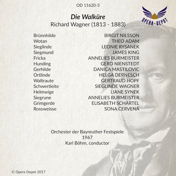 Wagner: Der Ring des Nibelungen - Nilsson, Windgassen, Adam, Rysanek, King, Greindl, Mödl, Silja; Böhm/Suitner. Bayreuth, 1967