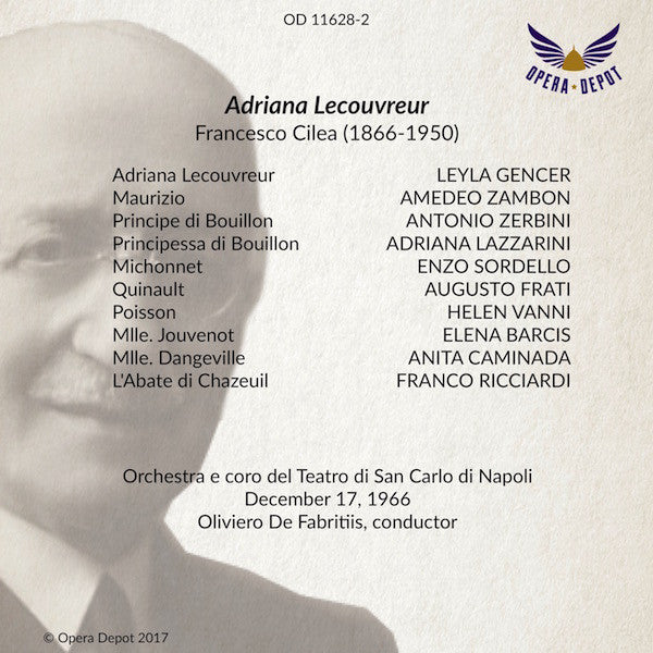 Cilea: Adriana Lecouvreur - Gencer, Lazzarini, Zambon, Sordello, Zerbini; De Fabritiis. Napoli, 1966