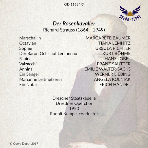 Strauss: Der Rosenkavalier - Bäumer, Lemnitz, Richter, Böhme; Kempe. Dresden, 1950