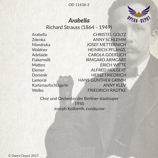 Strauss: Arabella - Goltz, Metternich, Schlemm, Witte, Pflanzl, Goerlich; Keilberth. Berlin, 1950