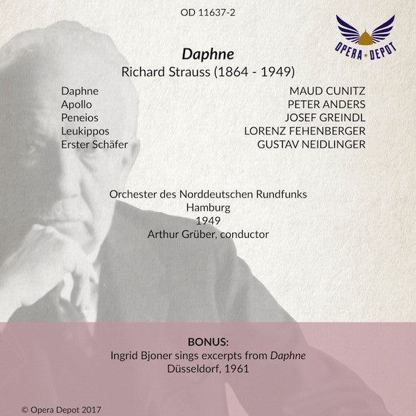 Strauss: Daphne - Cunitz, Anders, Greindl, Fehenberger; Grüber. Hamburg, 1949