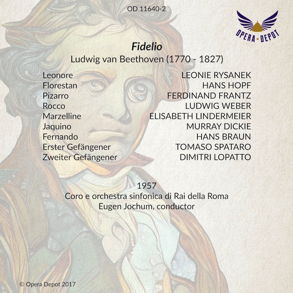 Beethoven: Fidelio - Rysanek, Hopf, Weber, Frantz; Jochum. Roma, 1957