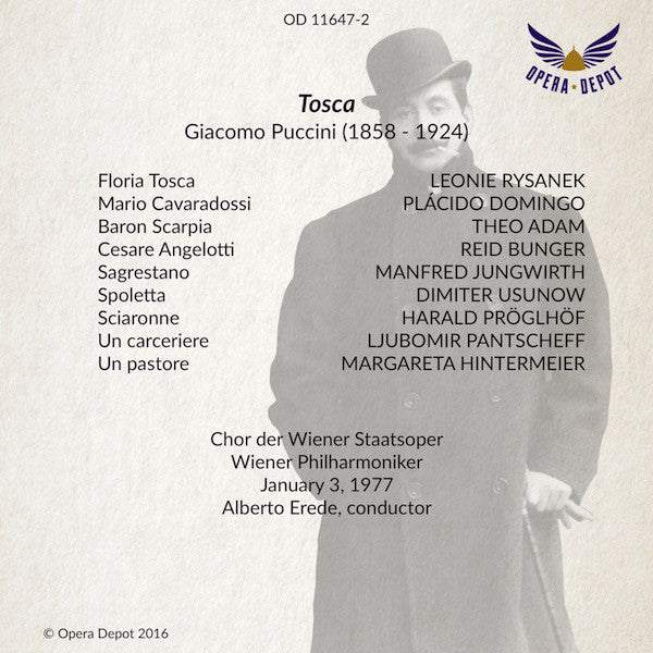 Puccini: Tosca - Rysanek, Domingo, Adam; Erede. Wien, 1977
