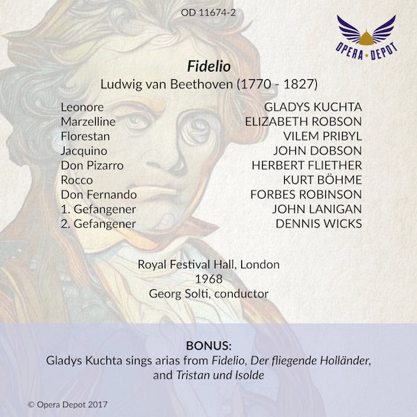 Beethoven: Fidelio - Kuchta, Pribyl, Böhme, Fliether, Robson, Dobson, Robinson; Solti. London, 1968