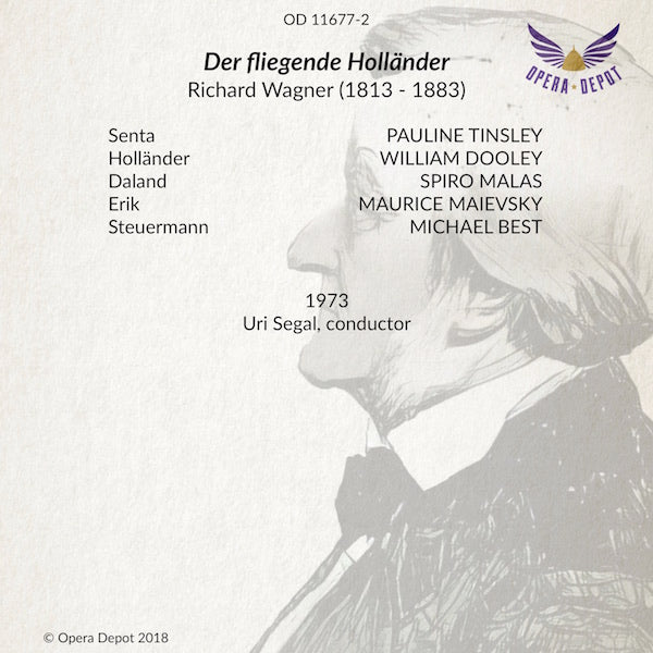 Wagner: Der fliegende Holländer - Dooley, Tinsley, Malas, Maievsky, Best; Segal. 1973