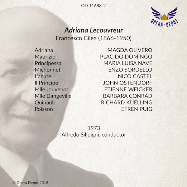 Cilea: Adriana Lecouvreur - Olivero, Domingo, Nave, Sordello, Castel; Silipigni. 1973