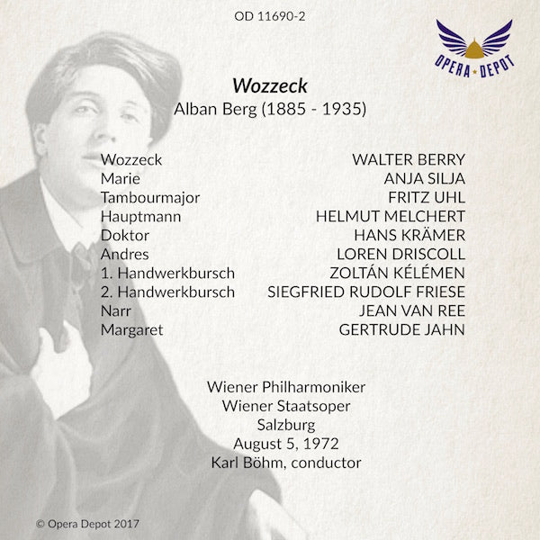 Berg: Wozzeck - Berry, Silja, Uhl, Krämer, Melchert; Böhm. Salzburg, 1972
