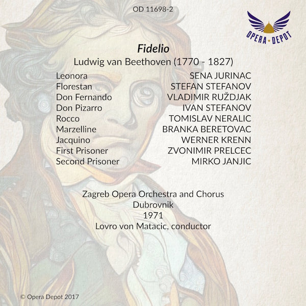 Beethoven: Fidelio - Jurinac, Stefanov, Neralic, Krenn; von Matacic. Dubrovnik, 1971