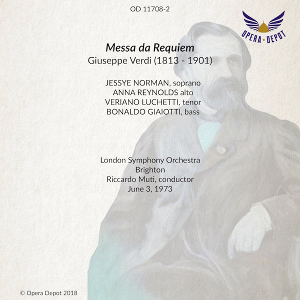 Verdi: Messa da Requiem - Norman, Reynolds, Luchetti, Giaiotti; Muti. Brighton, 1973