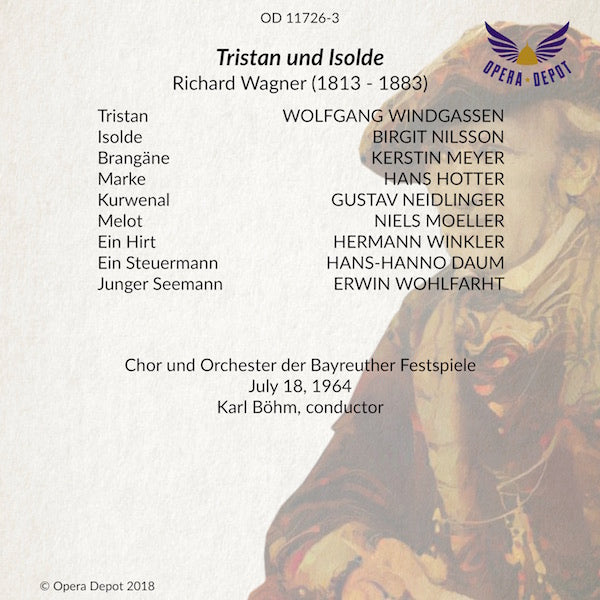 Wagner: Tristan und Isolde - Nilsson, Windgassen, Meyer, Neidlinger, Hotter; Böhm. Bayreuth, 1964