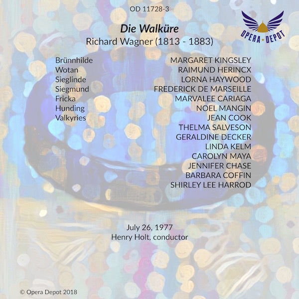 Wagner: Die Walküre (In English) - Kingsley, Herincx, Haywood, de Marseille, Cariaga, Mangin; Holt. 1977