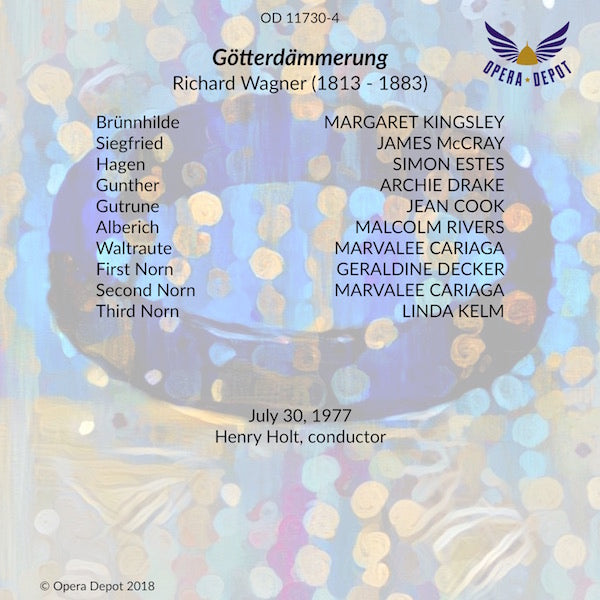 Wagner: Der Ring des Nibelungen (In English) - Kingsley, Herincx, Haywood, de Marseille, Estes, Mangin, Cariaga; Holt. 1977