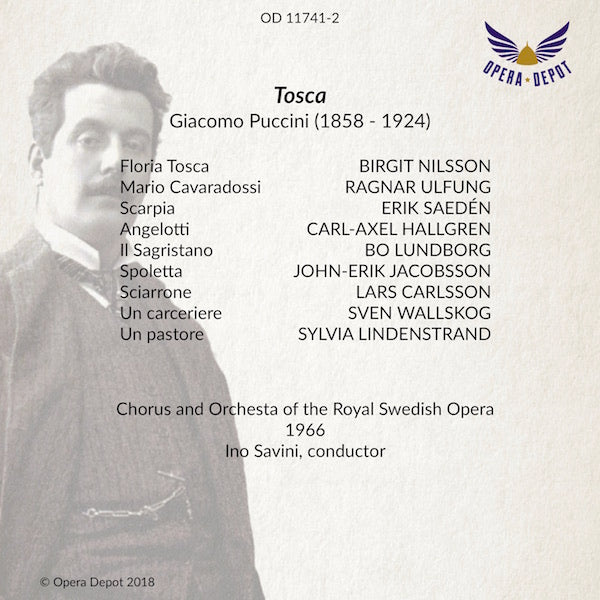 Puccini: Tosca - Nilsson, Ulfung, Saedén; Savini. Stockholm, 1966