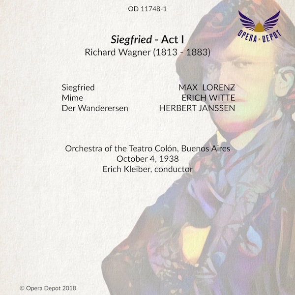 Wagner: Siegfried (Act I) - Lorenz, Janssen, Witte; E. Kleiber. Buenos Aires, 1938