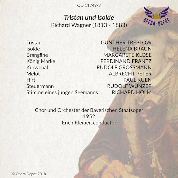 Wagner: Tristan und Isolde - Braun, Treptow, Klose, Frantz; E. Kleiber. München, 1952