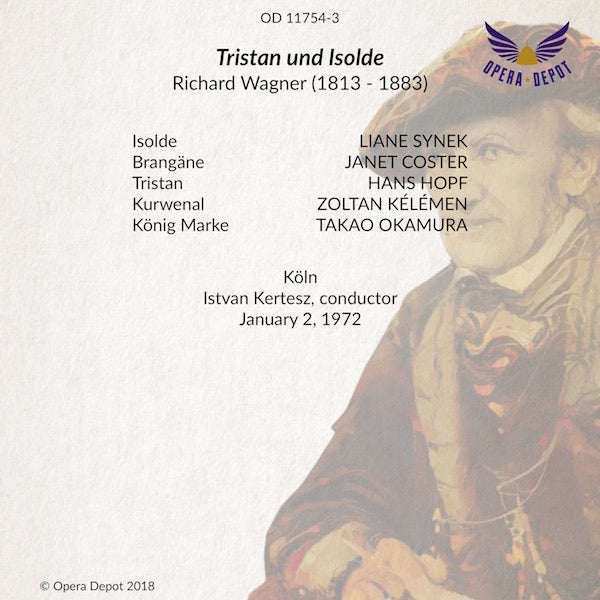 Wagner: Tristan und Isolde - Synek, Hopf, Coster, Kélémen, Okamura; Kertesz. Köln, 1972
