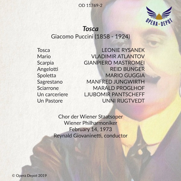 Puccini: Tosca - Rysanek, Atlatov, Mastromei; Giovaninetti. Wien, 1973