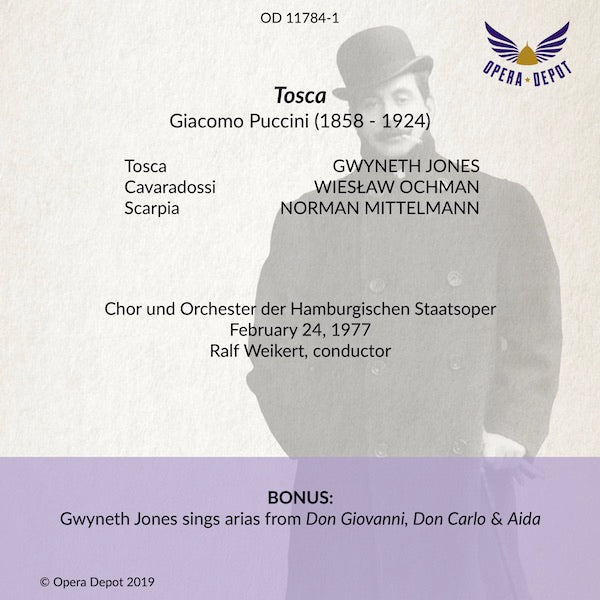 Puccini: Tosca (Excerpts) - Jones, Ochman, Mittelmann; Weikert. Hamburg, 1977