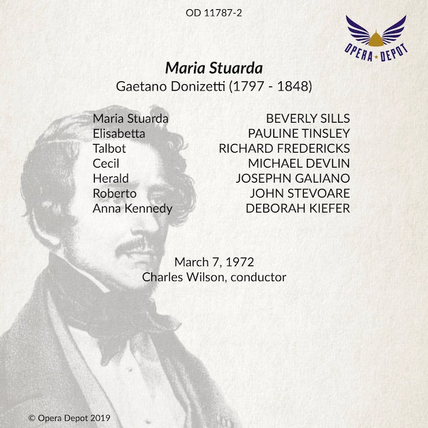 Donizetti: Maria Stuarda - Sills, Tinsley, Fredericks, Devlin; Wilson. 1972