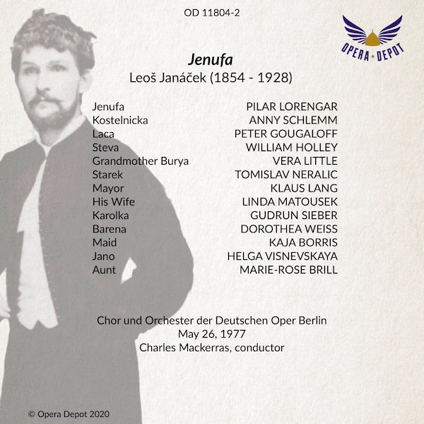 Janacek: Jenufa (In German) - Lorengar, Schlemm, Gougaloff; Mackerras. Berlin, 1977