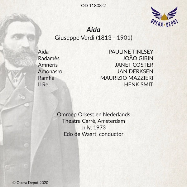 Verdi: Aida - Tinsley, Gibin, Coster, Derksen; De Waart. Amsterdam, 1973