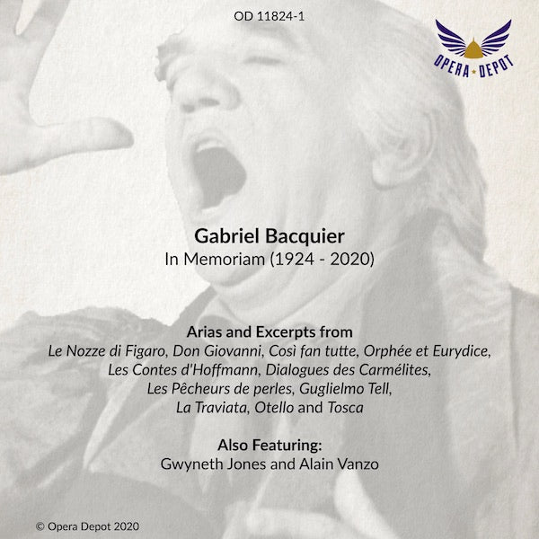 Compilation: Gabriel Bacquier - Excerpts from Figaro, Don Giovanni, Così, Orphée, Hoffmann, Otello, Tosca and more!