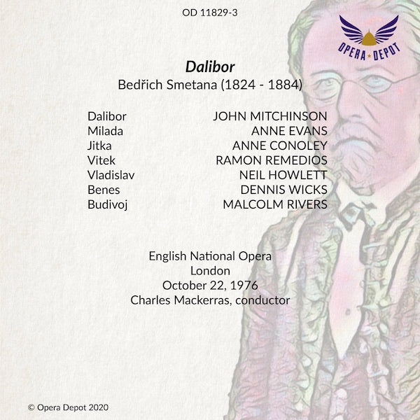 Smetana: Dalibor (In English) - Mitchinson, A. Evans, Conoley, R. Remedios, Howlett; Mackerras. London, 1976
