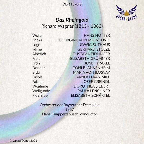 Wagner: Der Ring des Nibelungen - Varnay, Hotter, Nilsson, Aldenhoff, Windgassen, Vinay, Grümmer, Greindl; Knappertsbusch, 1957