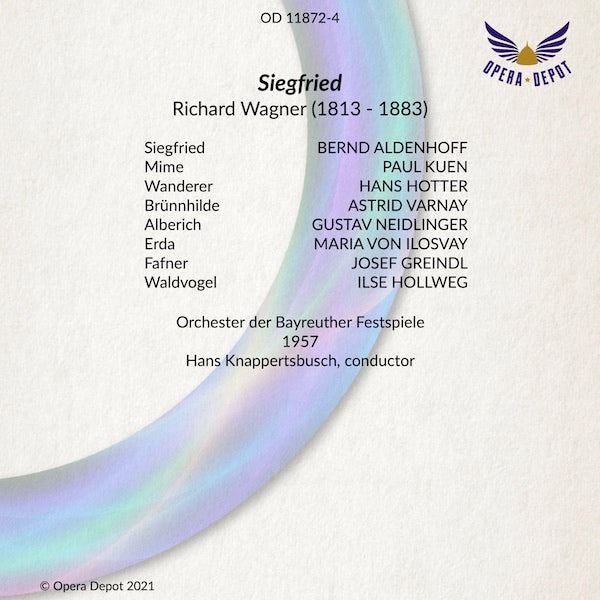 Wagner: Der Ring des Nibelungen - Varnay, Hotter, Nilsson, Aldenhoff, Windgassen, Vinay, Grümmer, Greindl; Knappertsbusch, 1957