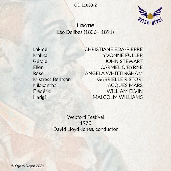 Delibes: Lakmé - Eda-Pierre, Fuller, J. Stewart; Lloyd-Jones. Wexford, 1970