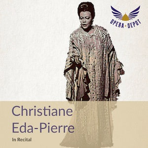 Recital: Christiane Eda-Pierre - Monique Bouvet, piano. Date and venue unknown