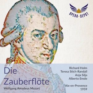 Mozart: Die Zauberflöte - Stich-Randall, Holm, Silja, Kunz, Guthrie, Eda-Pierre; Erede. Aix-en-Provence, 1959
