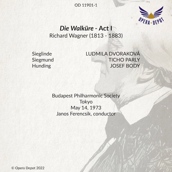 Wagner: Die Walküre (Act I) - Dvoraková, Parly, Body; Ferencsik. Tokyo, 1973