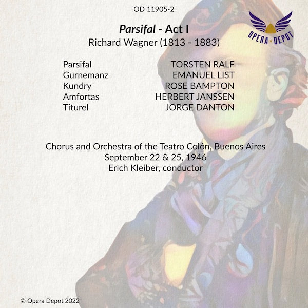 Wagner: Parsifal (Act 1) - Ralf, Bampton, List, Janssen; E. Kleiber. Buenos Aires, 1946