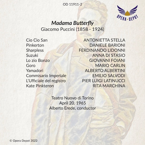 Puccini: Madama Butterfly - Stella, Barioni, Di Stasio, Lidonni, Carlin; Erede. Torino, 1965